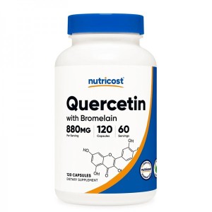 Quercetin with Bromelain 120 капсули | Nutricost