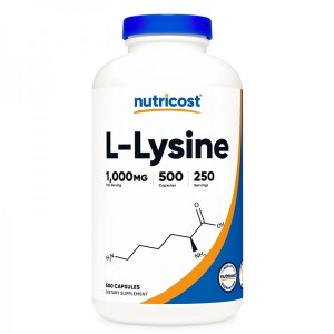 L-Lysine 500 мг 500 капсули | Nutricost