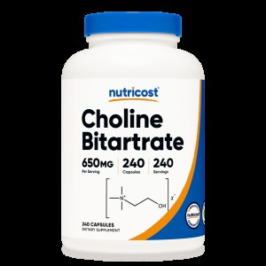 Choline Bitartrate 650 мг 240 капсули | Nutricost