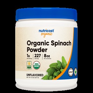 Organic Spinach Powder 227 гр | Nutricost