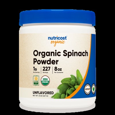 Organic Spinach Powder 227 гр | Nutricost