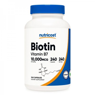 Biotin Vitamin B7 10000 мкг 240 капсули | Nutricost