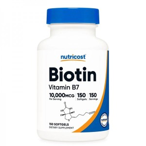 Biotin Vitamin B7 10000 мкг 150 гел-капсули | Nutricost