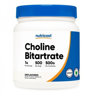 Choline Bitartrate Powder 500 гр | Nutricost