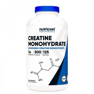 Creatine Monohydrate 750 мг 500 капсули | Nutricost