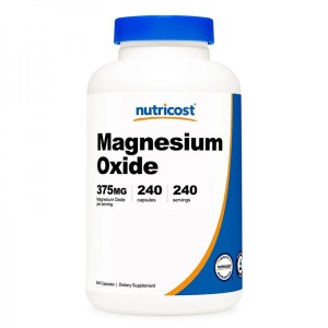 Magnesium Oxide 375 мг 240 капсули | Nutricost