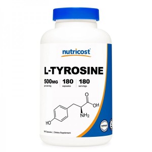L-Tyrosine 500 мг 180 капсули | Nutricost L-Tyrosine 500 мг 180 капсули | Nutricost