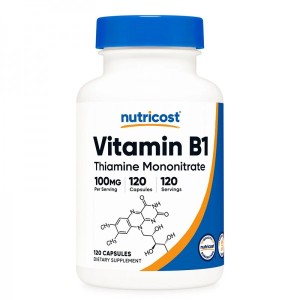 Vitamin B1 100 мг 120 капсули | Nutricost