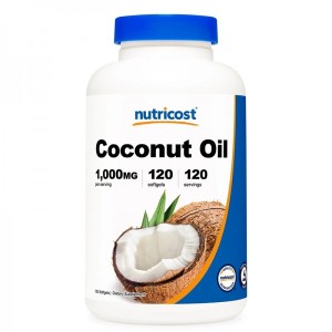 Coconut Oil 1000 мг 120 гел-капсули | Nutricost Coconut Oil 1000 мг 120 гел-капсули | Nutricost