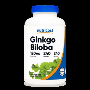 Ginkgo Biloba 120 мг 240 капсули | Nutricost