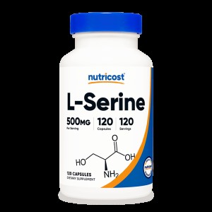 L-Serine 500 мг 120 капсули | Nutricost