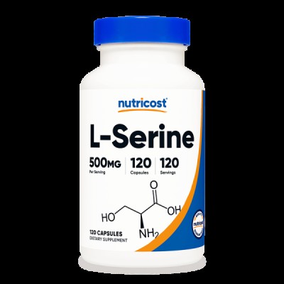 L-Serine 500 мг 120 капсули | Nutricost