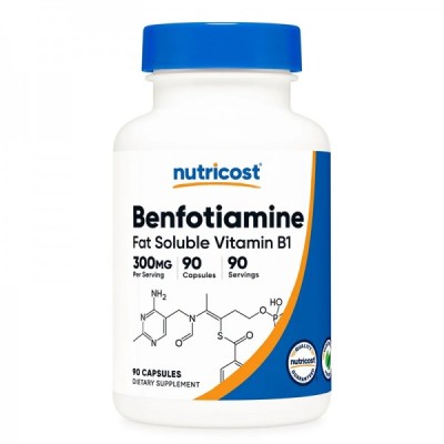 Benfotiamine 300 мг 90 капсули | Nutricost