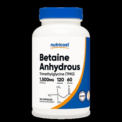 Betaine Anhydrous TMG 120 капсули | Nutricost