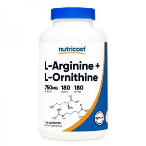 L-Arginine + L-Ornithine 180 капсули | Nutricost L-Arginine + L-Ornithine 180 капсули | Nutricost