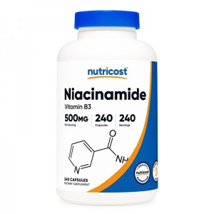 Niacinamide 500 мг 240 капсули | Nutricost