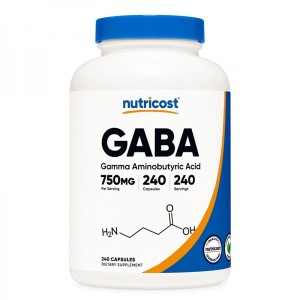 GABA 750 мг 240 капсули | Nutricost