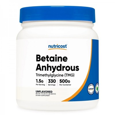 Betaine Anhydrous TMG Powder 500 гр | Nutricost