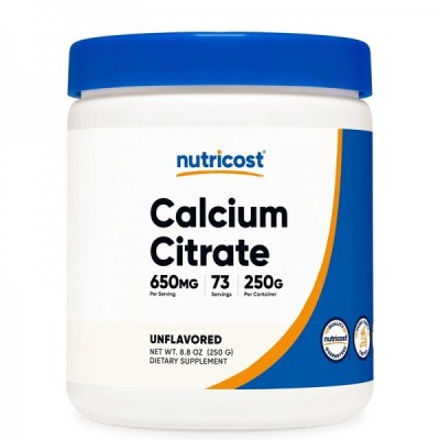 Calcium Citrate Powder 650 мг 250 гр | Nutricost