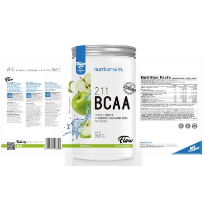 BCAA 2:1:1 Powder | Flow - Вишна 360 г | Nutriversum