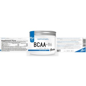 BCAA + B6 Tablets - 200 Таблетки