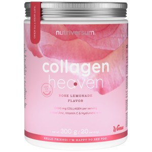 Collagen Heaven | added Zinc, Vitamin C and Hyaluronic Acid - Розова лимонада 300 г | Nutriversum