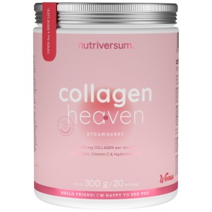 Collagen Heaven | added Zinc, Vitamin C and Hyaluronic Acid - Ягода 300 г | Nutriversum