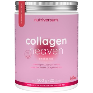 Collagen Heaven | added Zinc, Vitamin C and Hyaluronic Acid - Малина 300 г | Nutriversum