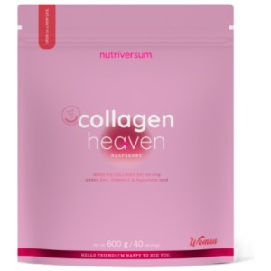 Collagen Heaven | added Zinc, Vitamin C and Hyaluronic Acid - Малина 600 г | Nutriversum