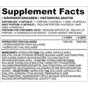 Hydrolyzed Fish Collagen 500 mg | Dedicated to Women - 100 капсули | Nutriversum
