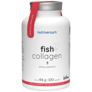 Hydrolyzed Fish Collagen 500 mg | Dedicated to Women - 100 капсули | Nutriversum