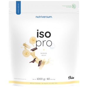 Iso Pro Pure Whey | Isolate with N-Zyme System - Banana Split 1000 г | Nutriversum
