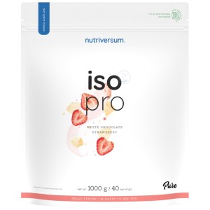 Iso Pro Pure Whey | Isolate with N-Zyme System - Бял шоколад с ягода 1000 г | Nutriversum