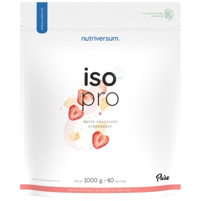 Iso Pro Pure Whey | Isolate with N-Zyme System - Бял шоколад с ягода 1000 г | Nutriversum
