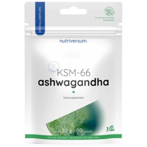 KSM-66 Ashwagandha 245 mg - 60 капсули | Nutriversum