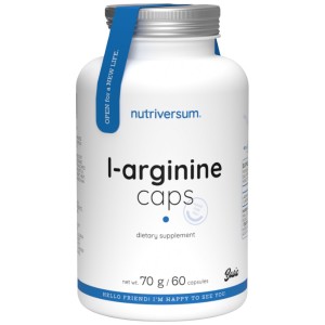 L-Arginine 800 mg - 60 капсули | Nutriversum