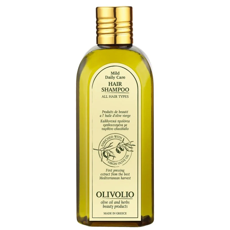 Hair Shampoo All Types 200 мл | Olivolio Прави косата мека и блестяща Помага при пърхот и сух скалп Подобрява еластичността и хидратацията на косата Само естествени съставки Без парабени и минерални мас Hair Shampoo All Types 200 мл | Olivolio Прави косат