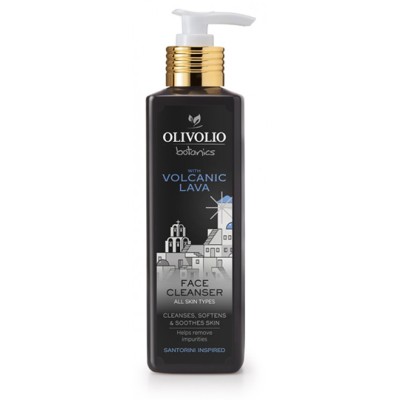 Volcanic Lava Face Cleanser за всеки тип кожа 250 мл | Olivolio Обогатен с вулканична пепел Без парабени и минерални масла Без алергенни аромати Не е тестван върху животни 96% съставки от естествен прои Volcanic Lava Face Cleanser за всеки тип кожа 250 мл