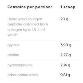 Collagen Hydrolyzed Peptides | Type I & III - Малина 600 грама