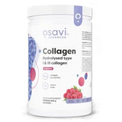 Collagen Hydrolyzed Peptides | Type I & III - Малина 600 грама