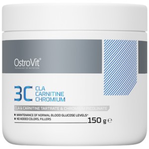 3C | CLA + Carnitine + Chromium - Малинова лимонада с мента 150 гр | OstroVit