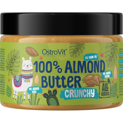 100% Almond Butter Crunchy 500 гр | OstroVit