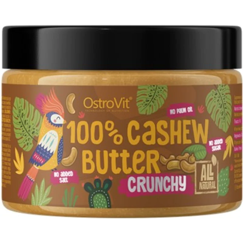 100% Cashew Butter Crunchy 500 грама | OstroVit