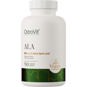 ALA (Alpha Lipoic Acid) 590 мг 90 таблетки | OstroVit ALA (Alpha Lipoic Acid) 590 мг 90 таблетки | OstroVit