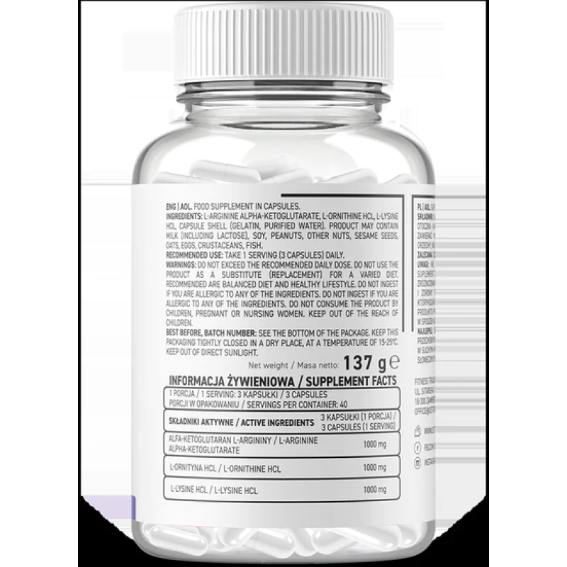 AOL 120 капсули | OstroVit AOL 120 капсули | OstroVitУскорява възстановяването след тренировка
Може да увеличи синтеза на хормона на растежа
Подпомага изгарянето на мазнини
AOL (ААКГ, Орнитин, Лизин) 120 капсули на топ цена от OstroVitК AOL 120 капсули | OstroVit Ускорява възстановяването след тренировка Може да увеличи синтеза на хормона на растежа Подпомага изгарянето на мазнини AOL (ААКГ, Орнитин, Лизин) 120 капсули на топ цена от Ostr AOL 120 капсули | OstroVit Ускорява възстановяван