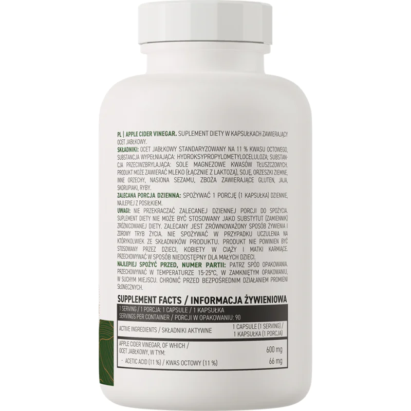 Apple Cider Vinegar 600 мг 90 капсули | OstroVit Apple Cider Vinegar 600 мг 90 капсули | OstroVit