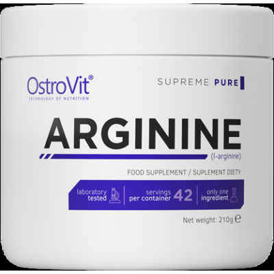 Arginine Powder 210 гр | OstroVit Понижава и регулира кръвното налягане Повишава инсулиновата чувствителност L-аргининът ускорява зарастването на рани, порязвания и изгаряния Мощен антиоксидант Предпазв Arginine Powder 210 гр | OstroVit Понижава и регулир