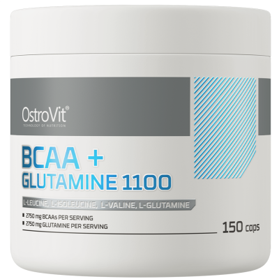 BCAA + Glutamine 1100 мг 150 капсули | OstroVit