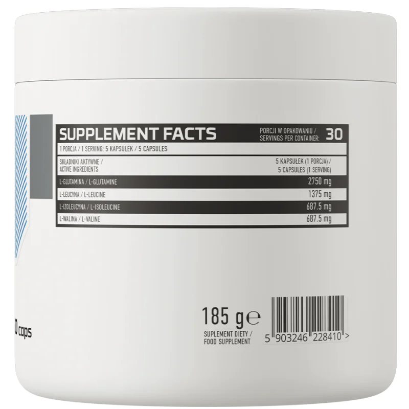BCAA + Glutamine 1100 мг 150 капсули | OstroVit BCAA + Glutamine 1100 мг 150 капсули | OstroVit