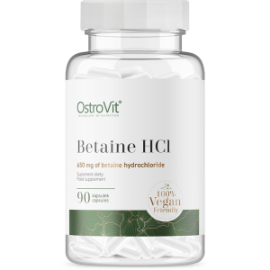 Betaine HCl 650 мг 90 капсули | OstroVit Betaine HCl 650 мг 90 капсули | OstroVit